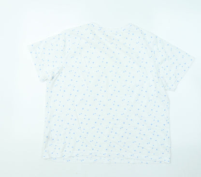 Womens UK Size M Dunnes Stores White Basic T-Shirt