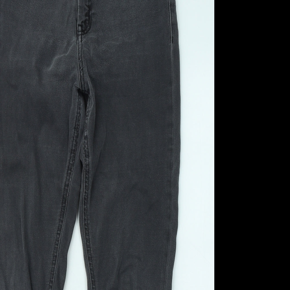 ASOS Mens Grey Cotton Skinny Jeans Size 30 in L32 in Regular Zip