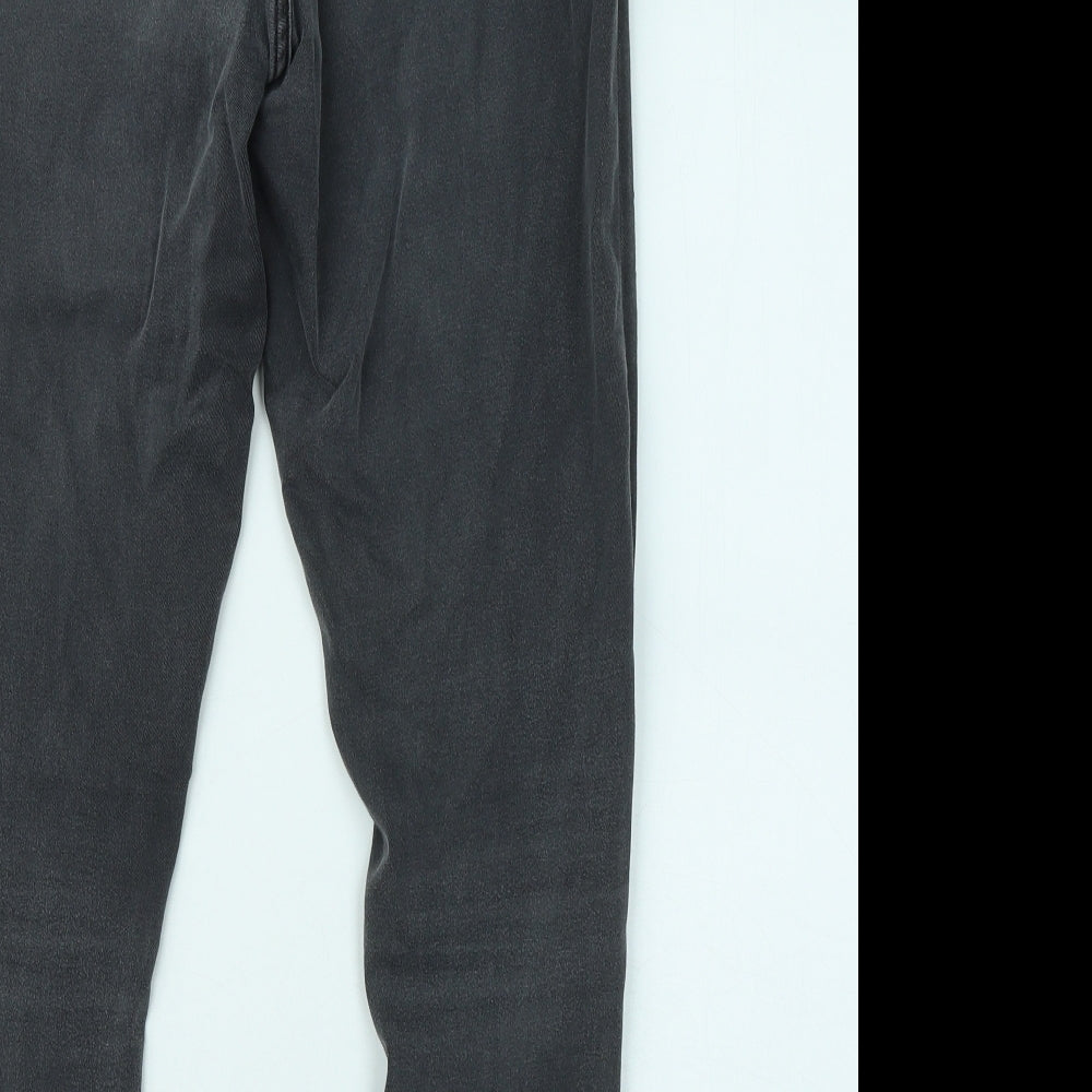 ASOS Mens Grey Cotton Skinny Jeans Size 30 in L32 in Regular Zip