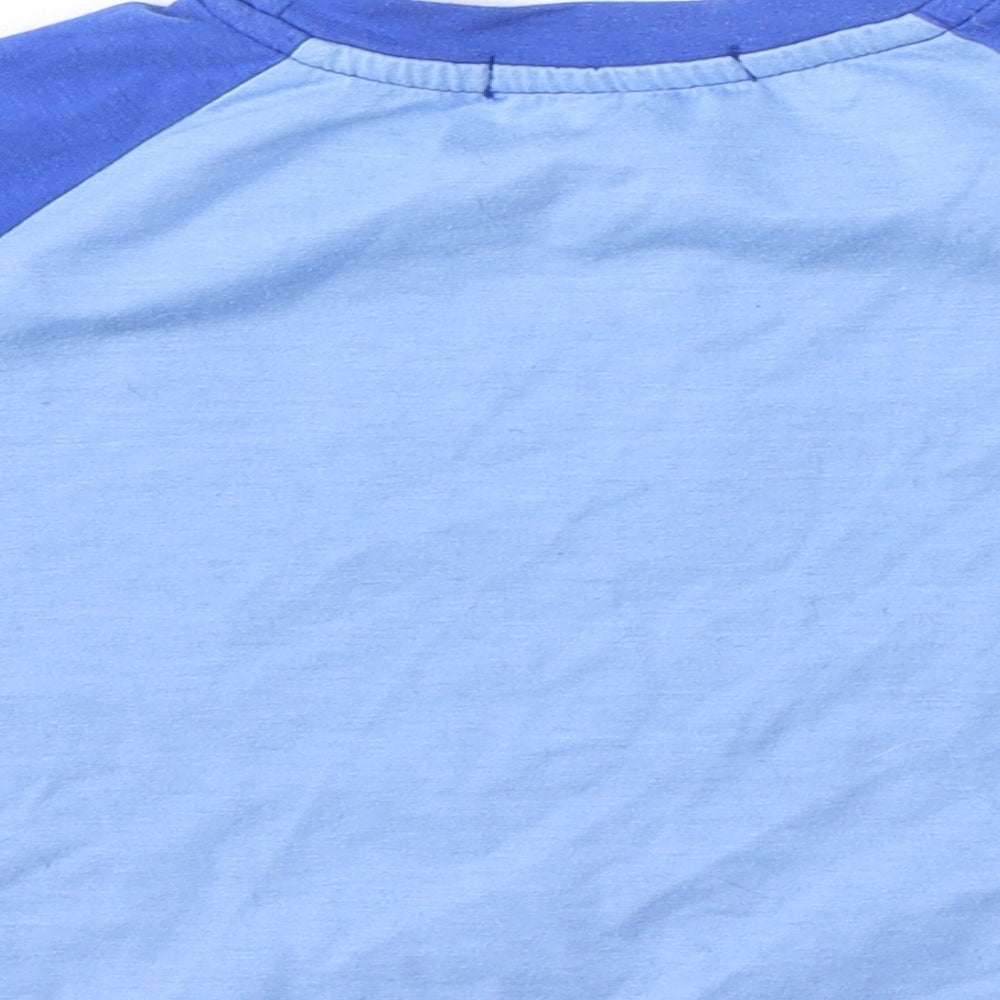 SheIn Womens Blue Polyester Basic T-Shirt Size XS Round Neck - It's My World