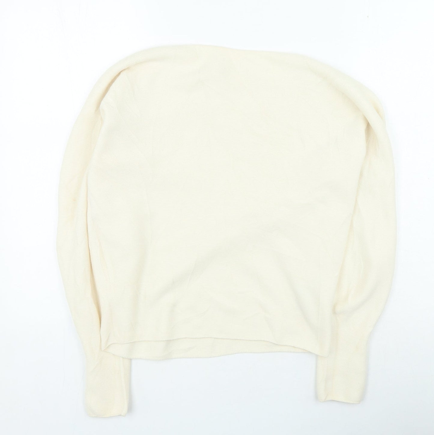 Womens UK Size S Preworn Beige Pullover Jumper