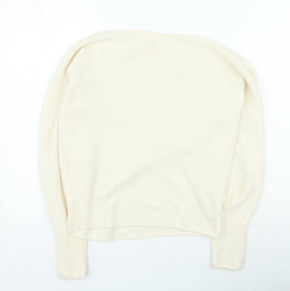 Womens UK Size S Preworn Beige Pullover Jumper