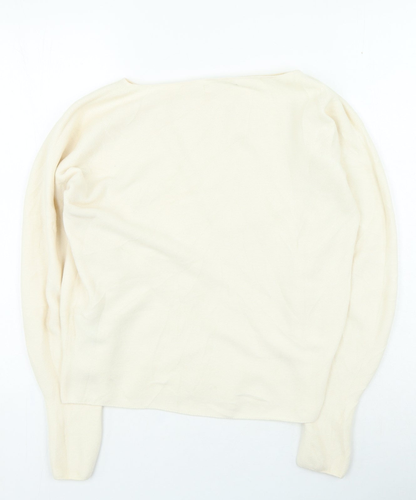 Womens UK Size S Preworn Beige Pullover Jumper