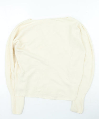Womens UK Size S Preworn Beige Pullover Jumper