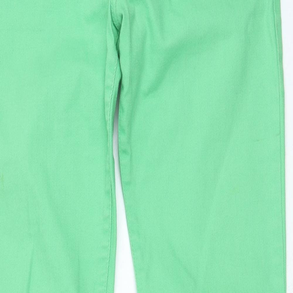 Womens UK Size 32 in Preworn Regular Fit Straight Green Jeans