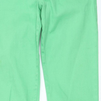 Womens UK Size 32 in Preworn Regular Fit Straight Green Jeans