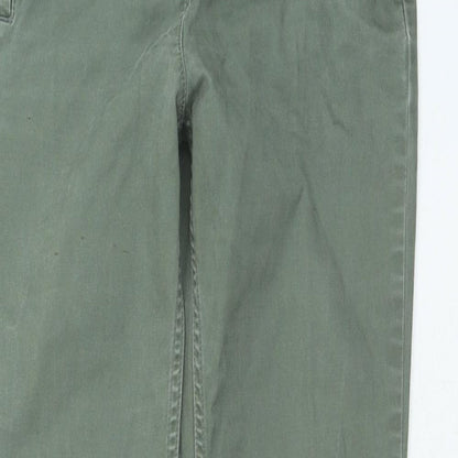 Per Una Womens Green Cotton Skinny Jeans Size 8 L26 in Regular Zip