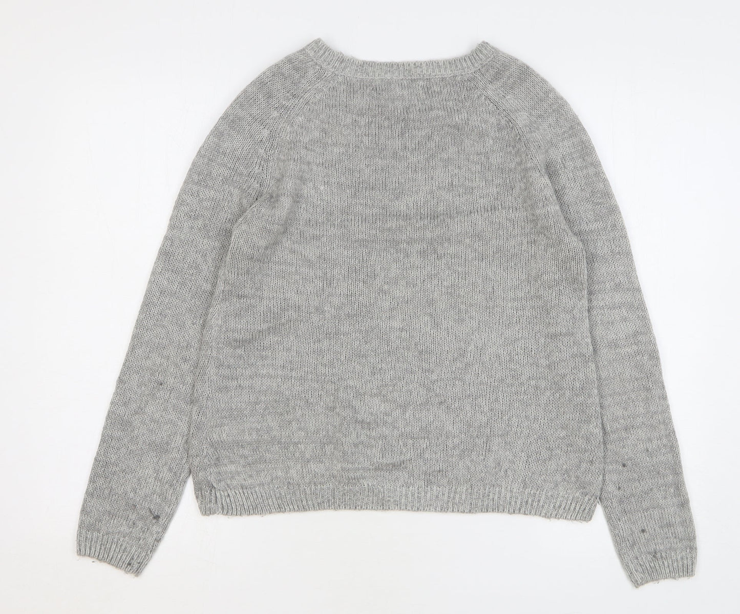 Womens UK Size 12 New Look Grey Pullover Jumper