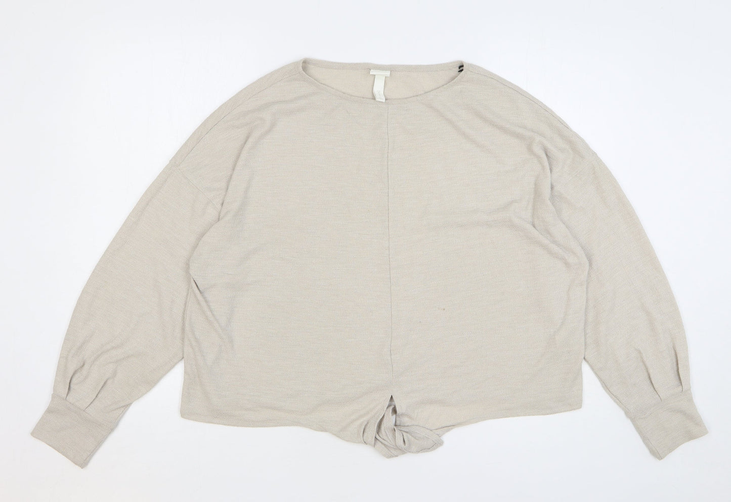 Womens UK Size M H&M Beige Pullover Jumper