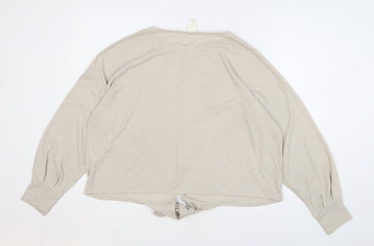 Womens UK Size M H&M Beige Pullover Jumper
