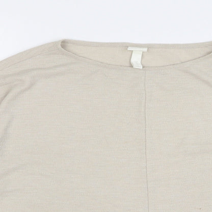Womens UK Size M H&M Beige Pullover Jumper