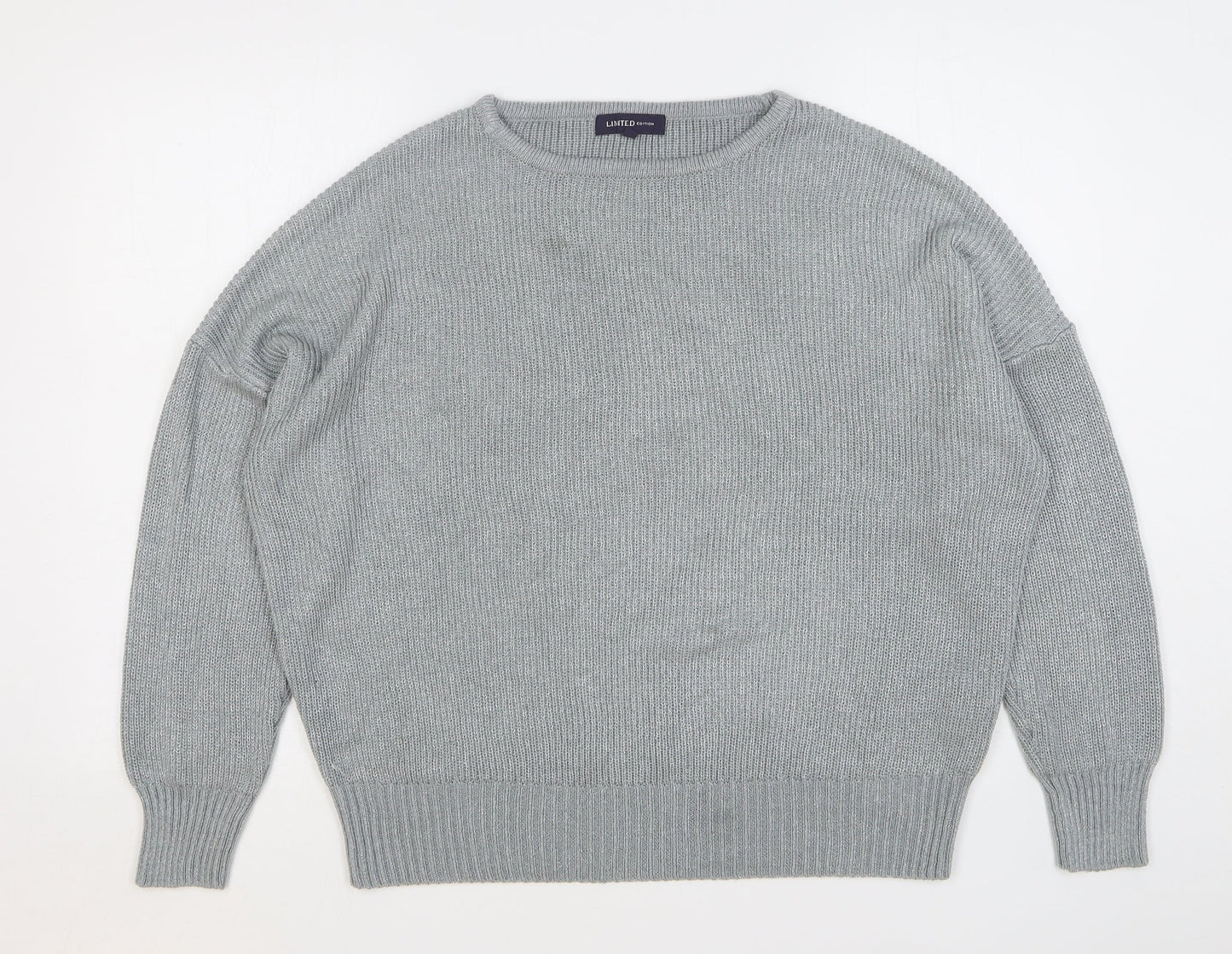 Womens UK Size 16 Marks and Spencer Silver Pullover Jumper