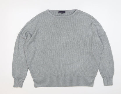 Womens UK Size 16 Marks and Spencer Silver Pullover Jumper