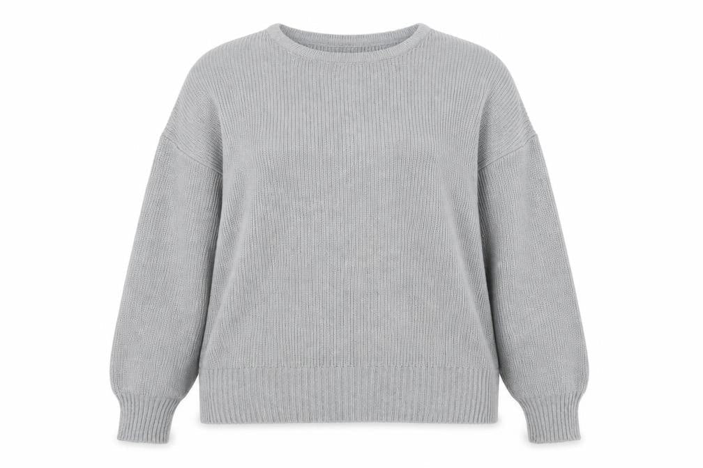 Womens UK Size 16 Marks and Spencer Silver Pullover Jumper
