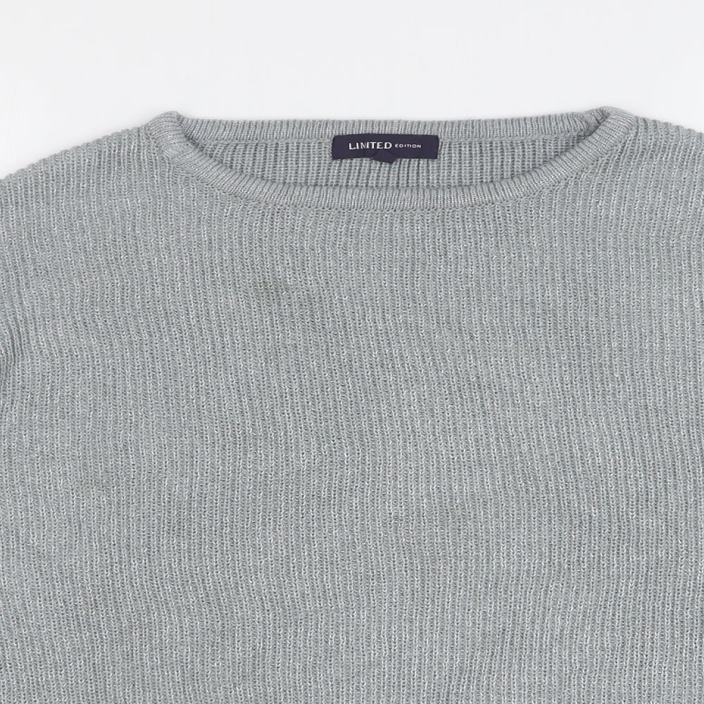 Womens UK Size 16 Marks and Spencer Silver Pullover Jumper