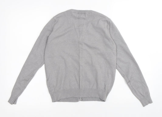 Womens UK Size M Brave Soul Grey Cardigan Jumper