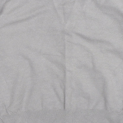 Womens UK Size M Brave Soul Grey Cardigan Jumper