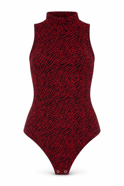 Womens UK Size 8 NAANAA One-Piece Red Bodysuit