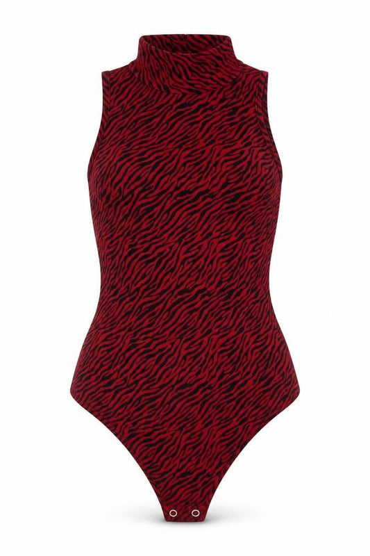 Womens UK Size 8 NAANAA One-Piece Red Bodysuit