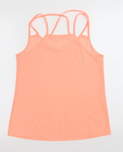 Womens UK Size 8 New Look Pink Basic Tank