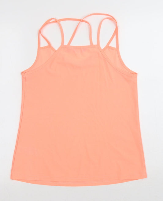 Womens UK Size 8 New Look Pink Basic Tank