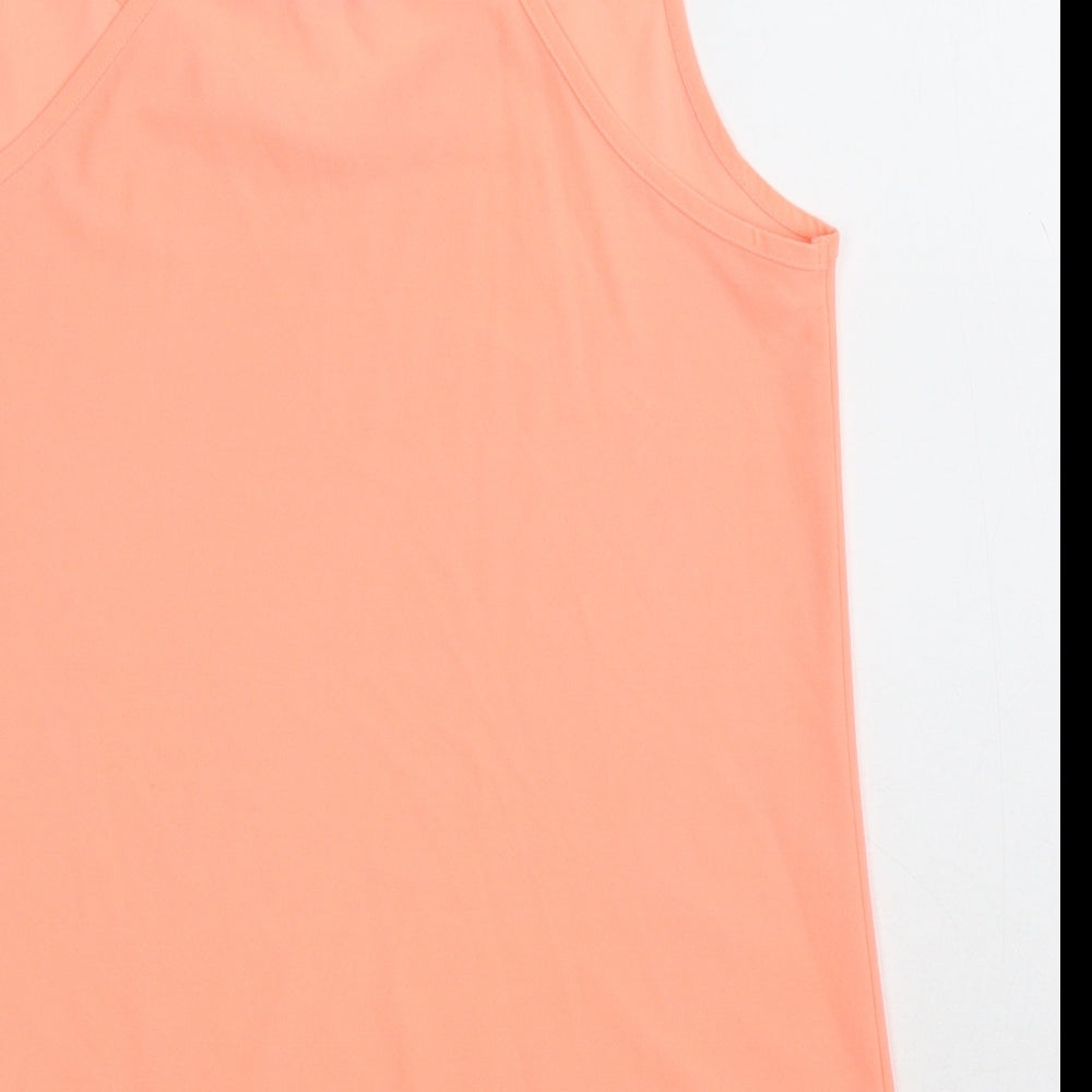 Womens UK Size 8 New Look Pink Basic Tank