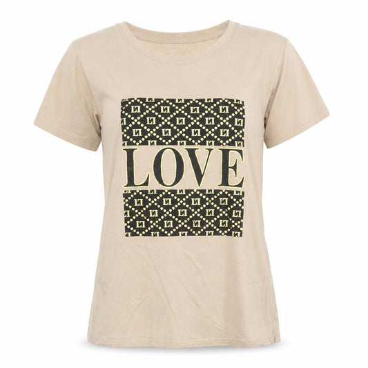Womens UK Size 6 New Look Beige Basic T-Shirt