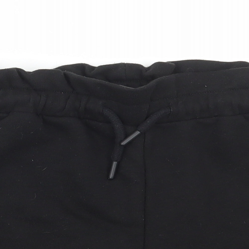 Primark Womens Black Polyester Paperbag Shorts Size XS Regular Drawstring