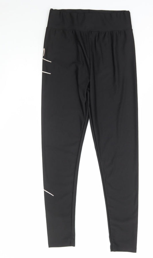 SheIn Womens Black Polyester Capri Leggings Size S L26 in - Have A Nice Day