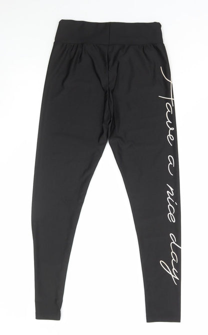 SheIn Womens Black Polyester Capri Leggings Size S L26 in - Have A Nice Day