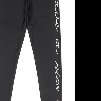 SheIn Womens Black Polyester Capri Leggings Size S L26 in - Have A Nice Day