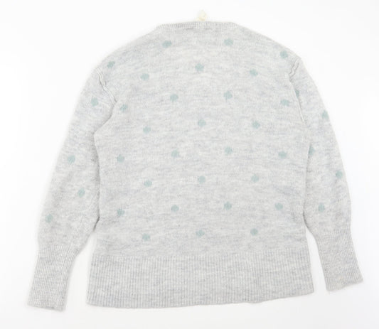 Womens UK Size M H&M Grey Pullover Jumper