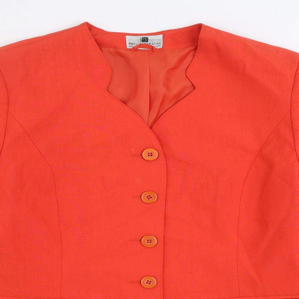Womens UK Size 12 Paul Separates Red Jacket