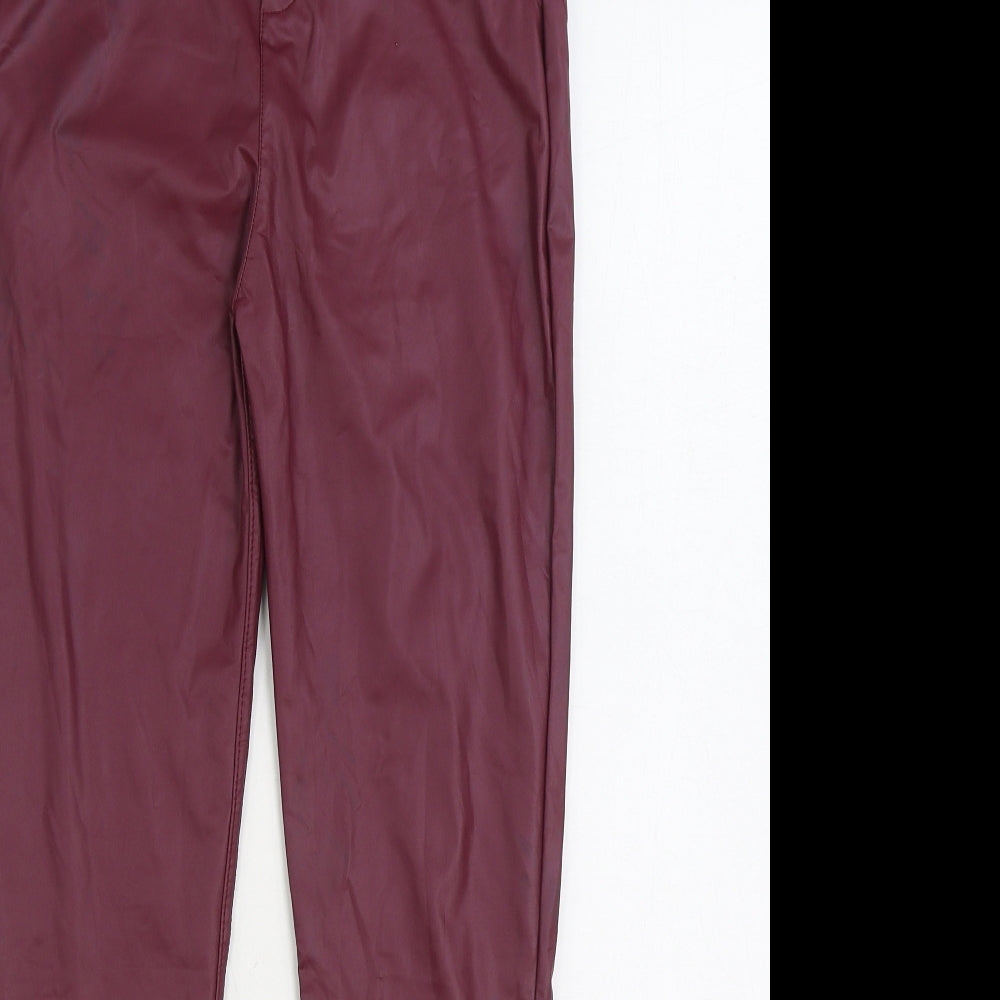 Womens UK Size XL Preworn Regular Fit Jegging Purple Trousers