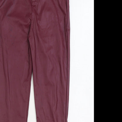 Womens UK Size XL Preworn Regular Fit Jegging Purple Trousers