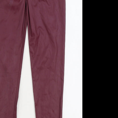 Womens UK Size XL Preworn Regular Fit Jegging Purple Trousers