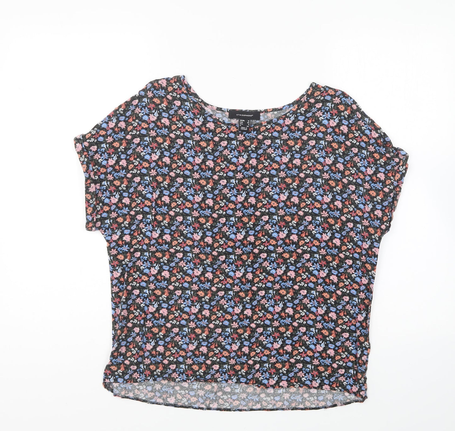 Womens UK Size 12 Atmosphere Multicoloured Basic T-Shirt