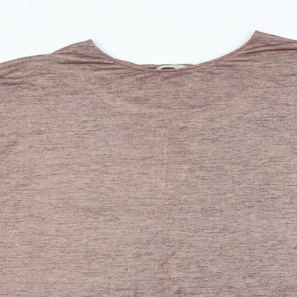 George Womens Pink Round Neck Polyester Pullover Jumper Size 24 - Cold Shoulder