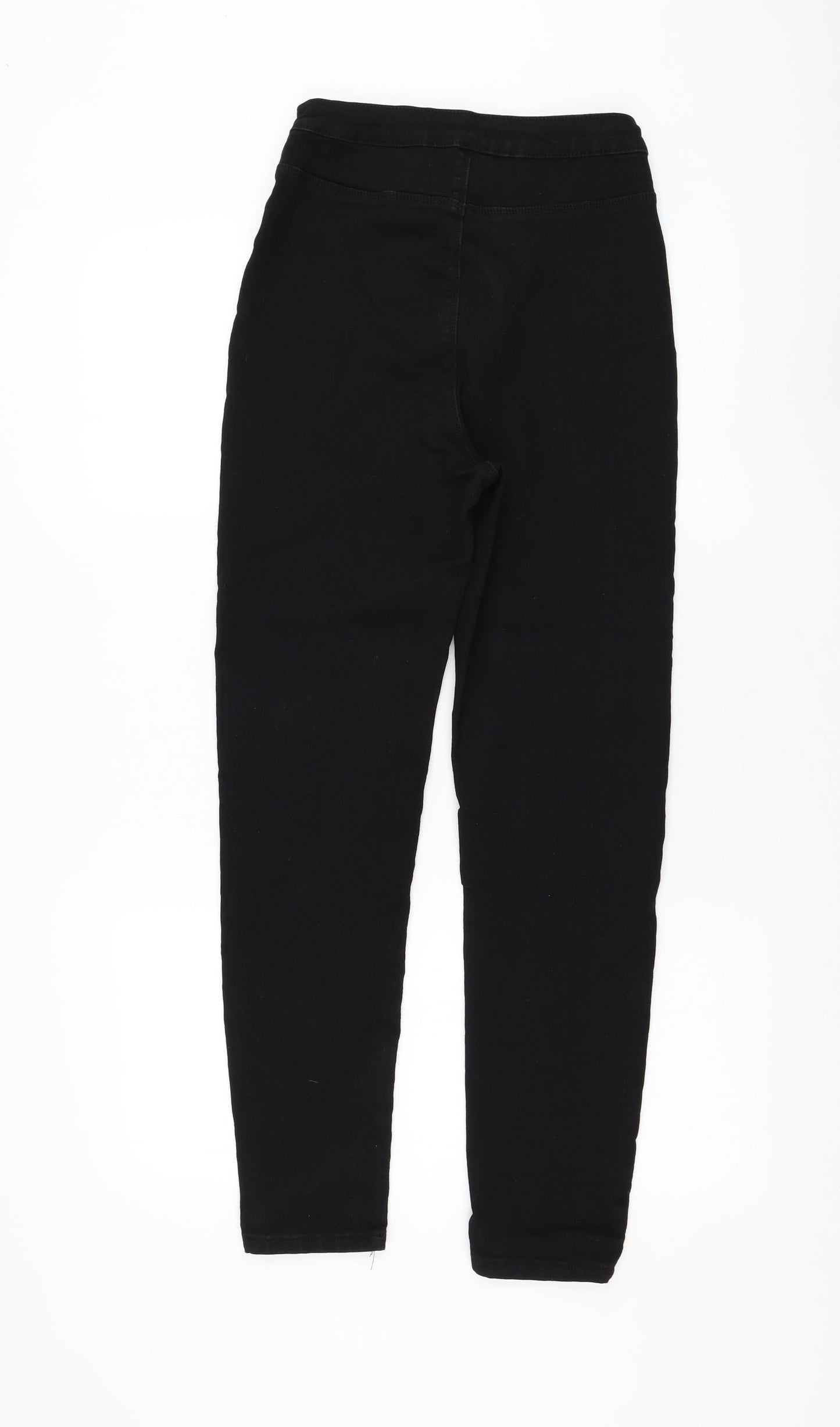 Missguided Womens Black Polyester Skinny Jeans Size 10 L27 in Regular Zip