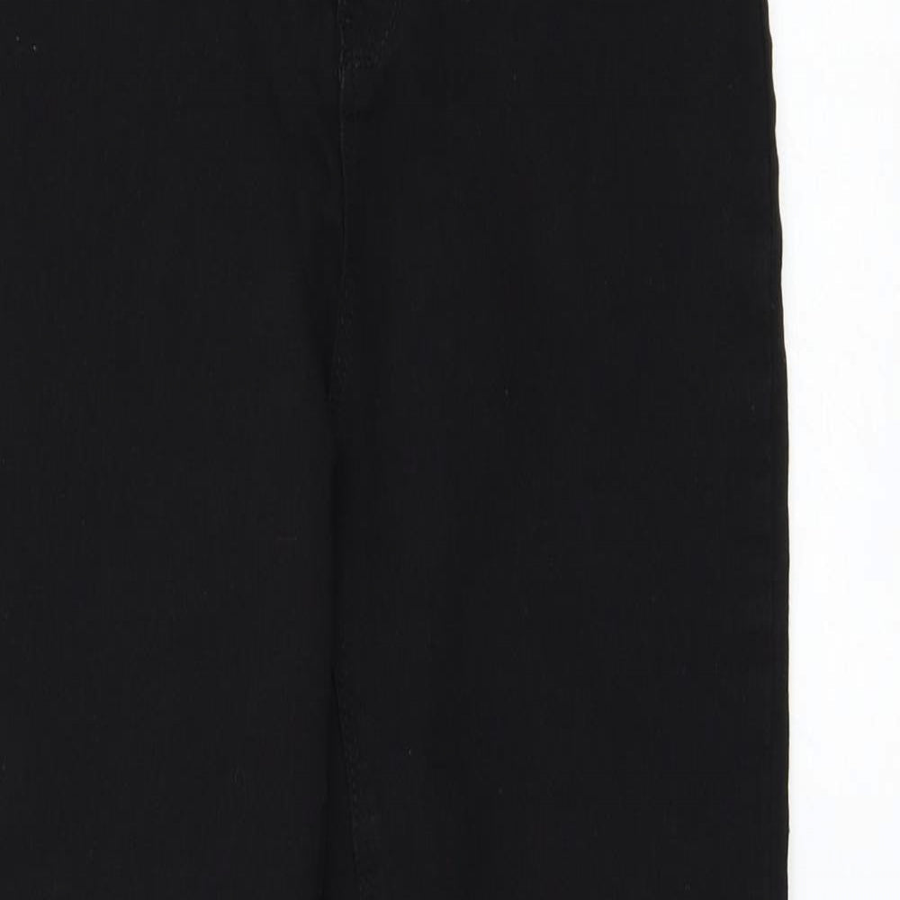 Missguided Womens Black Polyester Skinny Jeans Size 10 L27 in Regular Zip