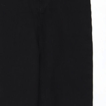 Missguided Womens Black Polyester Skinny Jeans Size 10 L27 in Regular Zip