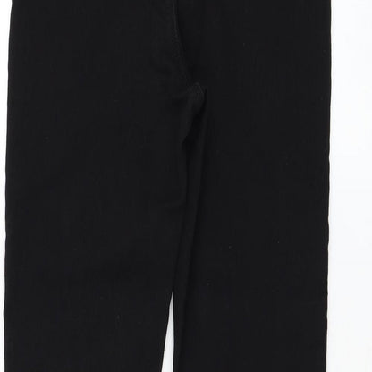 Missguided Womens Black Polyester Skinny Jeans Size 10 L27 in Regular Zip