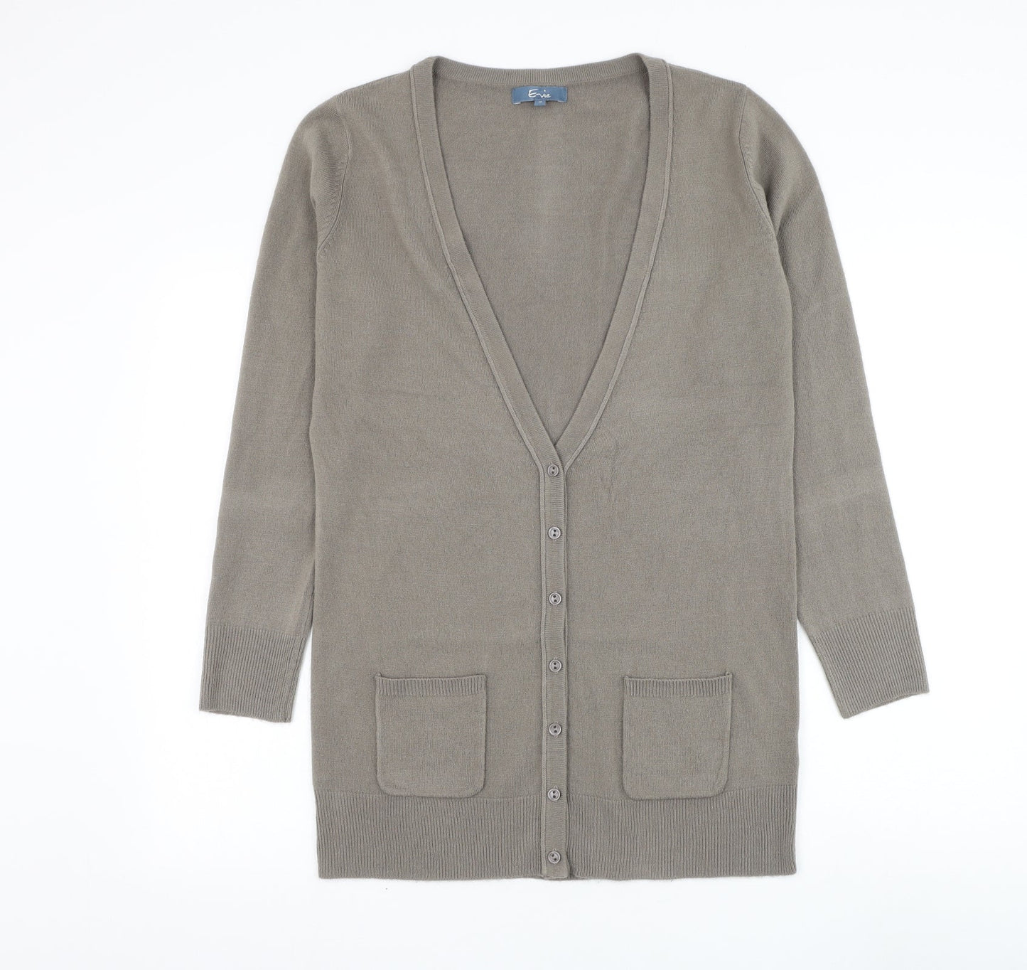 Womens UK Size 10 Evie Brown Cardigan Jumper