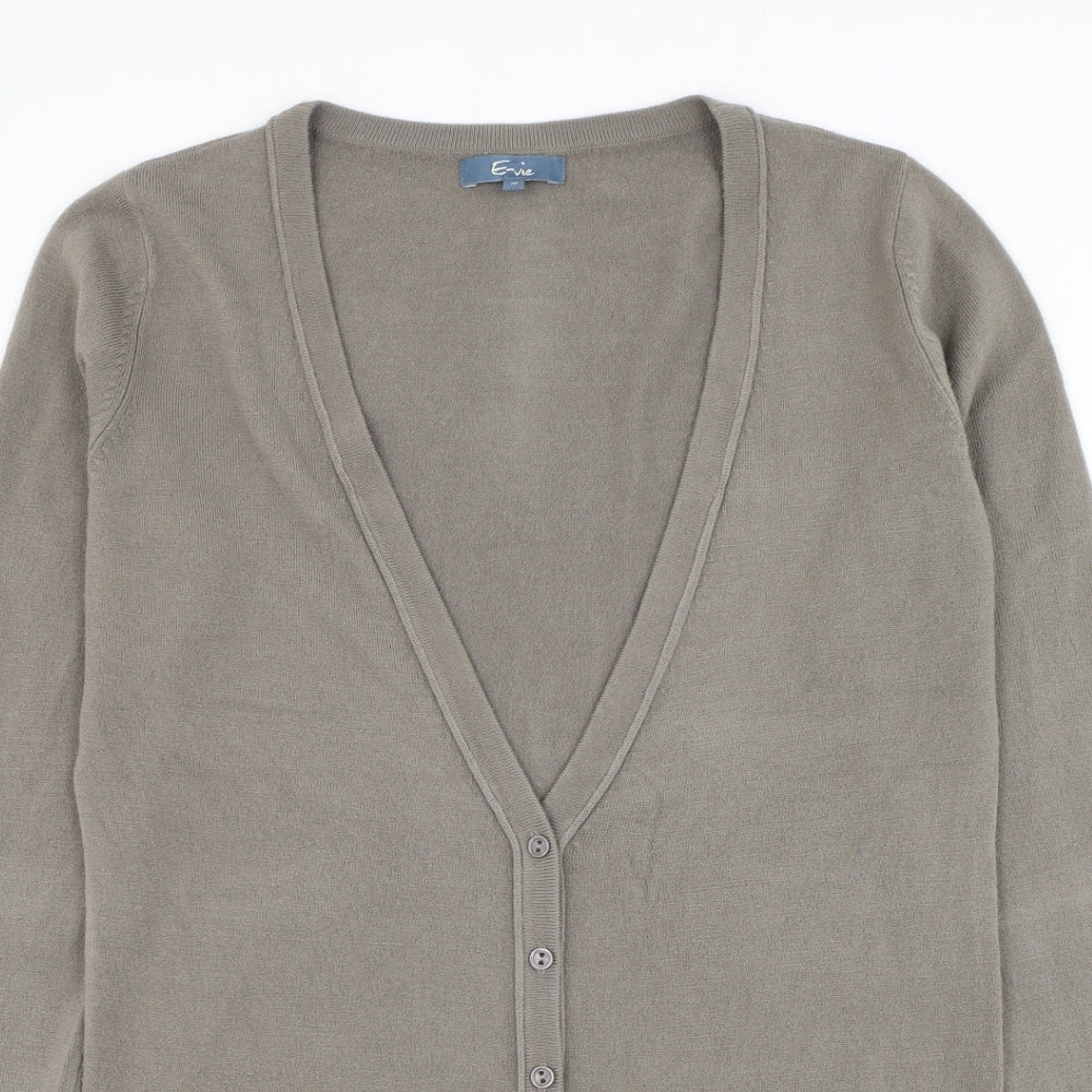 Womens UK Size 10 Evie Brown Cardigan Jumper