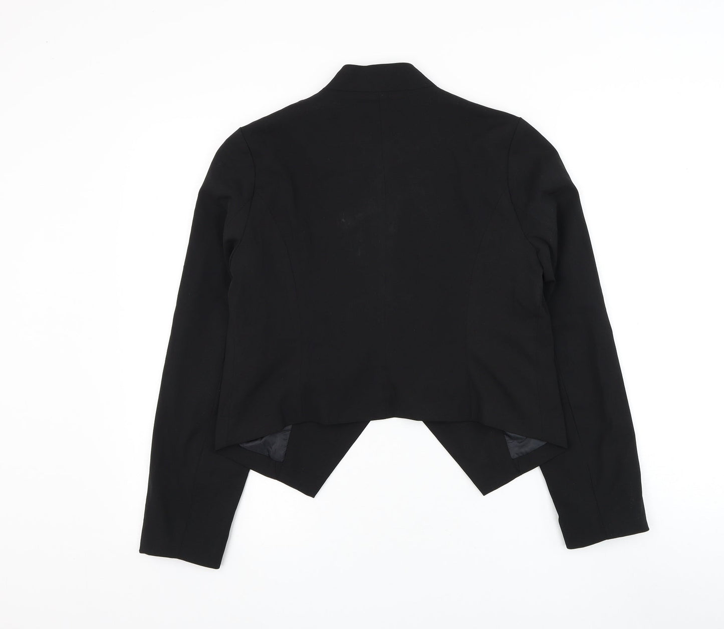 Allegra K Womens Black Jacket Blazer Size S Hook & Loop