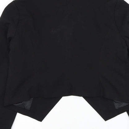 Allegra K Womens Black Jacket Blazer Size S Hook & Loop