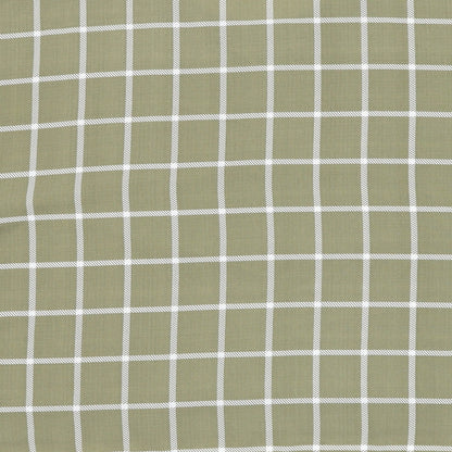 Primark Womens Green Check Polyester Basic Button-Up Size 10 Round Neck