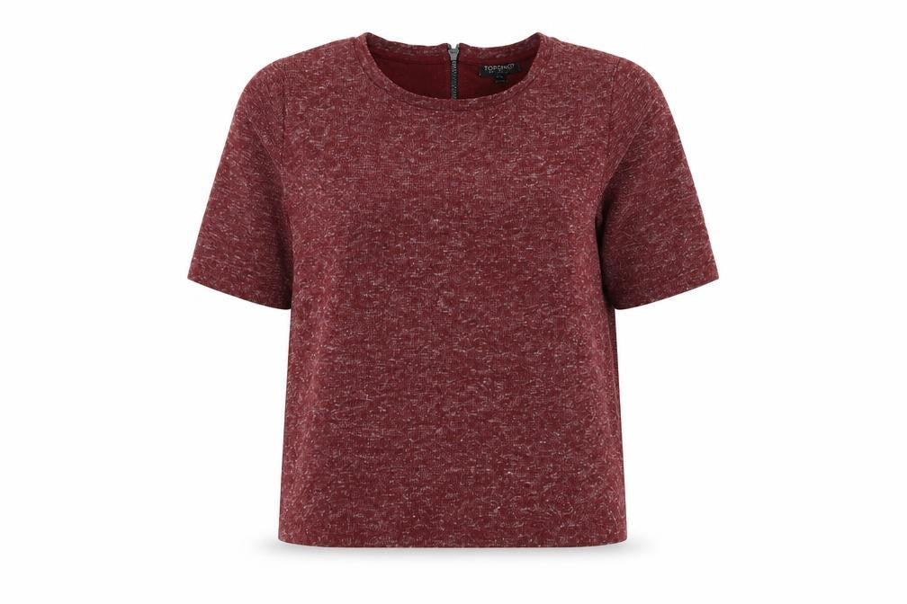 Womens UK Size 12 Topshop Red Pullover Jumper