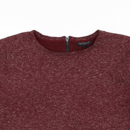 Womens UK Size 12 Topshop Red Pullover Jumper