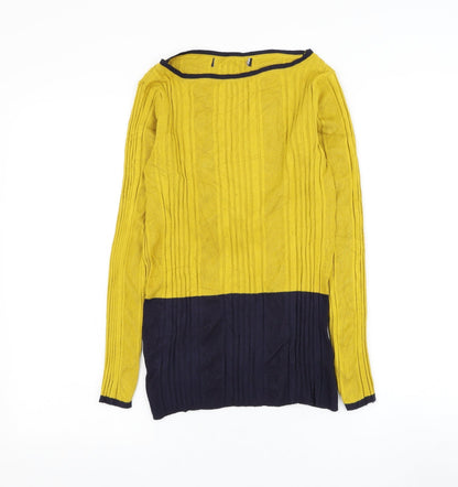 Womens UK Size 12 Marks and Spencer Yellow Pullover Jumper